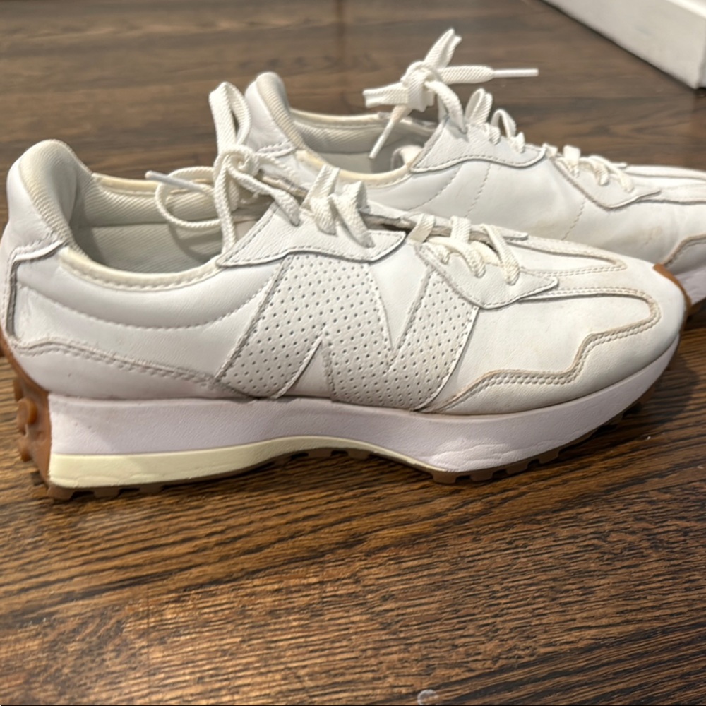 New Balance White Athletic Shoes